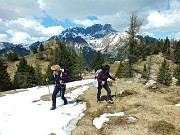 Anello sul Monte Scanapà, balcone panoramico verso la Regina delle Orobie, il 23 aprile 2014 - FOTOGALLERY